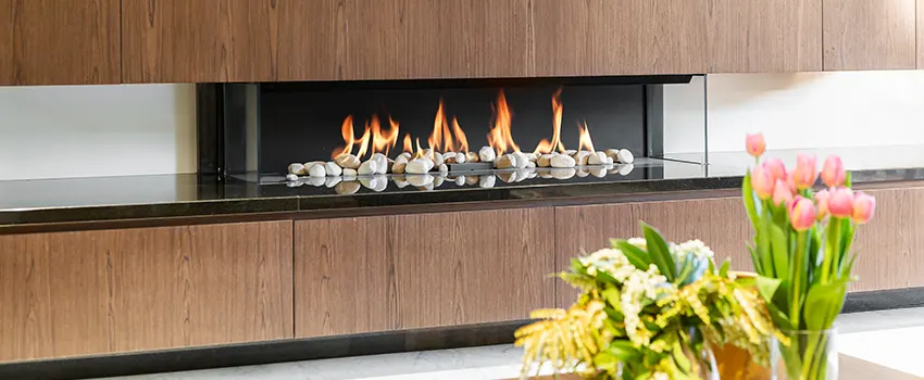 Double-height Fireplace Design Refurbishment in Fall River, Massachusetts