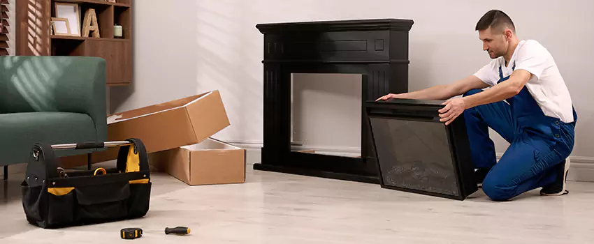 Old Rusted Metal Fireplace Repair And Replacement in Fall River, MA