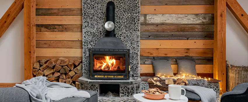 Thelin Hearth Products Direct Vent Gas Stove Fireplace Inspection in Fall River, Massachusetts